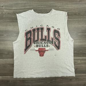 Vintage Chicago Bulls Shirt Mens XL Sleeveless Cutoff NBA Basketball Tank 90s